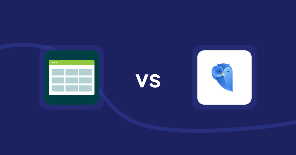 Shopify Product Display Apps: Product Table vs Findify Search & Merchandise