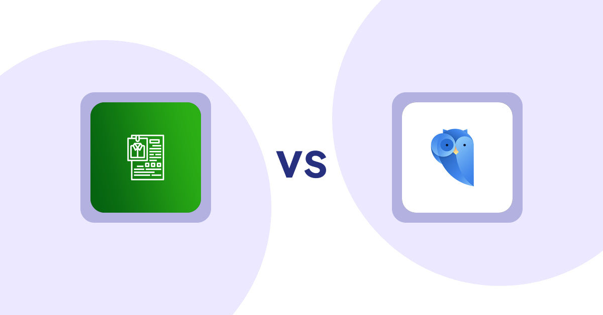 Shopify Product Display Apps: OC Product Size Chart vs. Findify Search & Merchandise