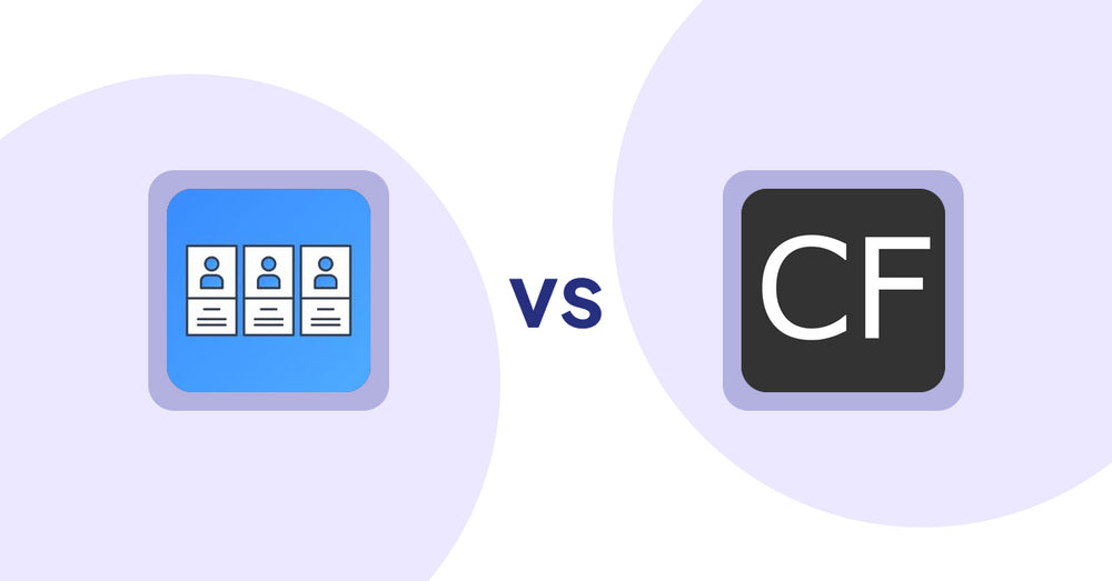 Shopify Metafield Apps: POWR: About Us | Team Profile vs WebAppsLive ‑ Fields Manager