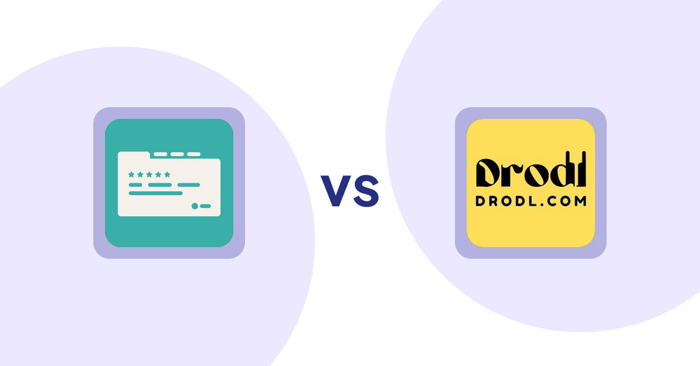 Shopify Product Display Apps: Smart Tabs ‑ Product Tabs vs. Drodl: Hide SoldOut Products