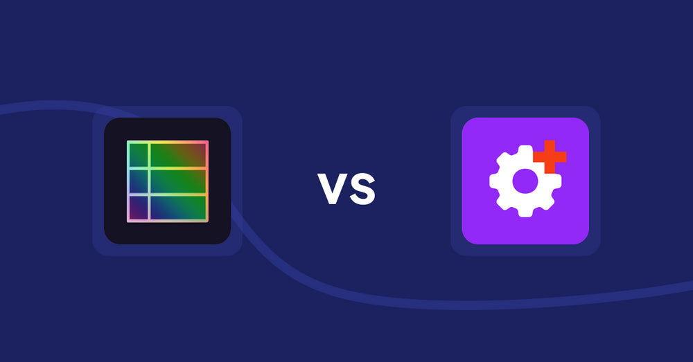 Shopify Metafield Apps: TableFlow Specification Table vs Admin+