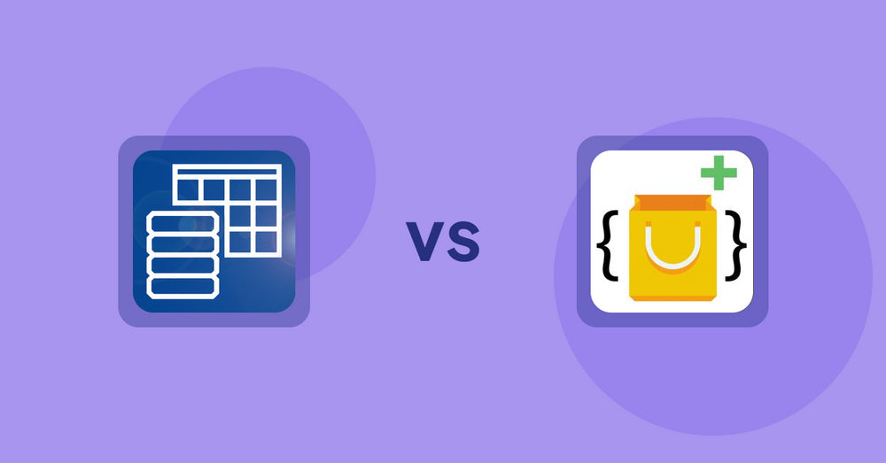 Shopify Metafield Apps: TablePress ‑ Data Tables vs Metafields Plus