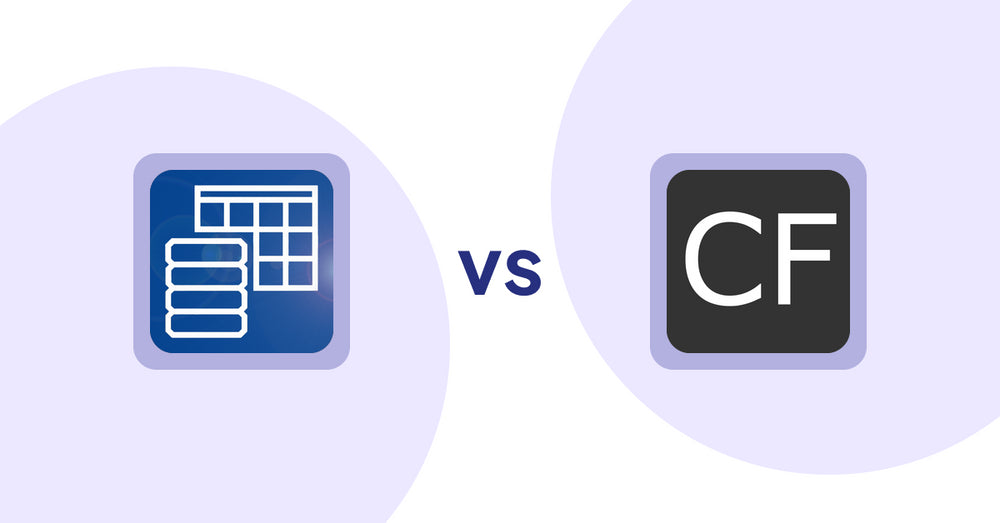 Shopify Metafield Apps: TablePress ‑ Data Tables vs WebAppsLive ‑ Fields Manager