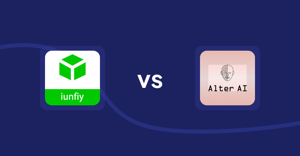 Shopify Product Display Apps: iunfiy • Related Products vs Alter AI Virtual Try‑on