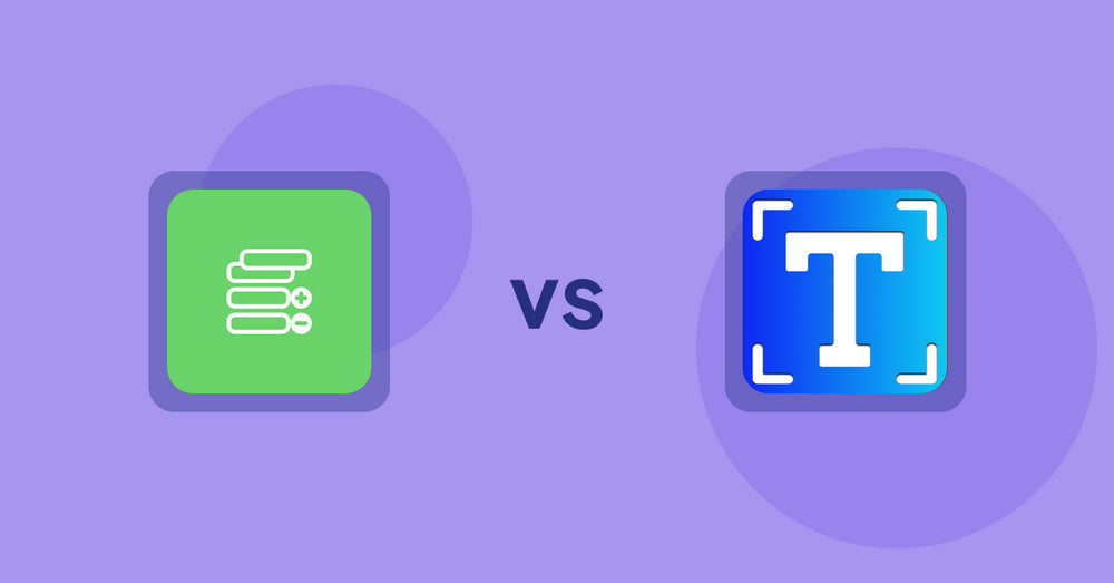 Shopify Metafield Apps: Bonify Custom Fields vs Textbox & Textfield by Textify