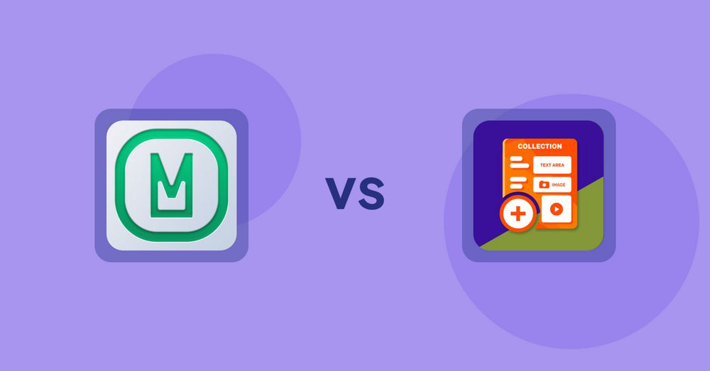 Shopify Metafield Apps: Metafield Lite vs Collection Additional Fields