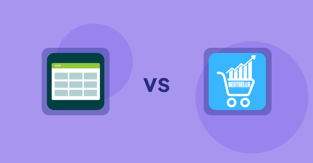 Shopify Product Display Apps: Product Table vs Bestsellr