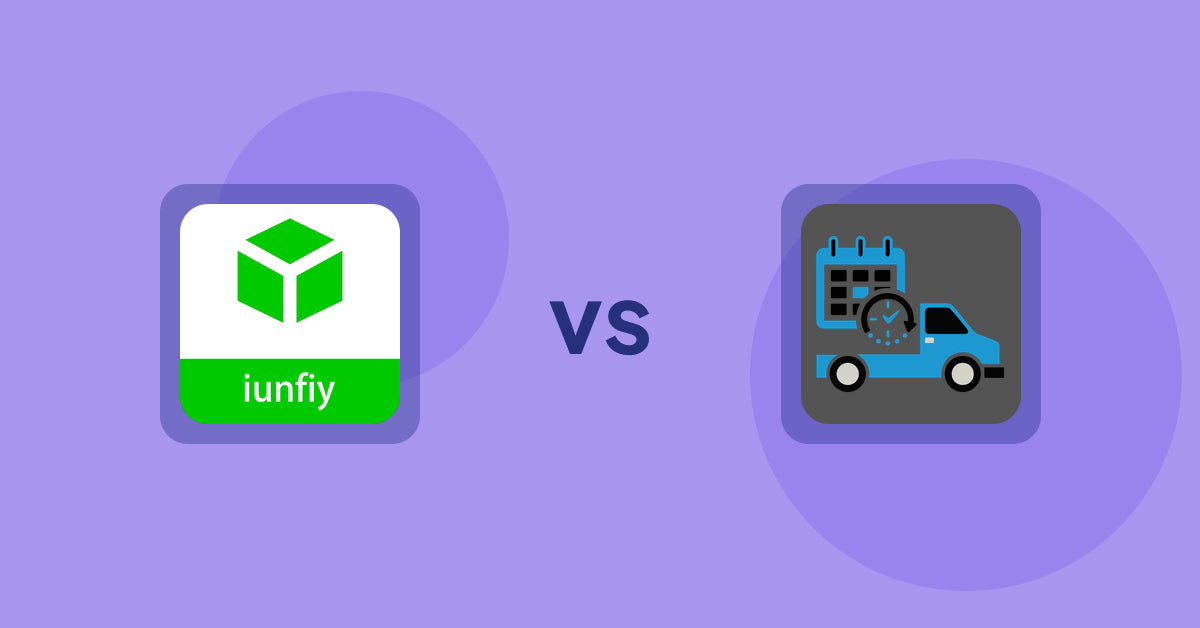 Shopify Product Display Apps: iunfiy • Related Products vs. H3 Estimated Delivery