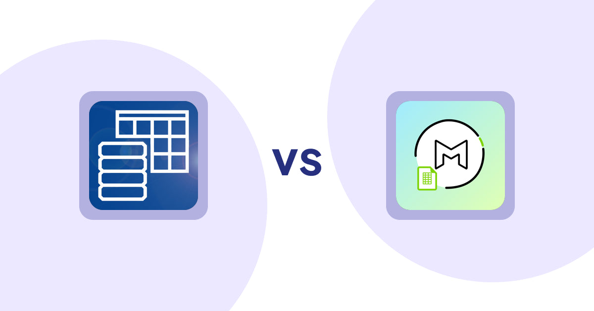 Shopify Metafield Apps: TablePress ‑ Data Tables vs Mport ‑ Bulk Metafield Import