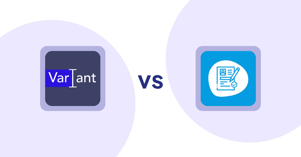 Shopify Metafield Apps: Variant Description OMG vs Extendons Registration Fields