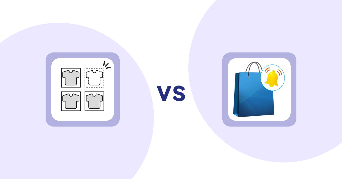 Shopify Product Display Apps: シンプル売り切れ非表示｜在庫切れ商品の表示変更 vs CartBar ‑ Product Purchase Bar