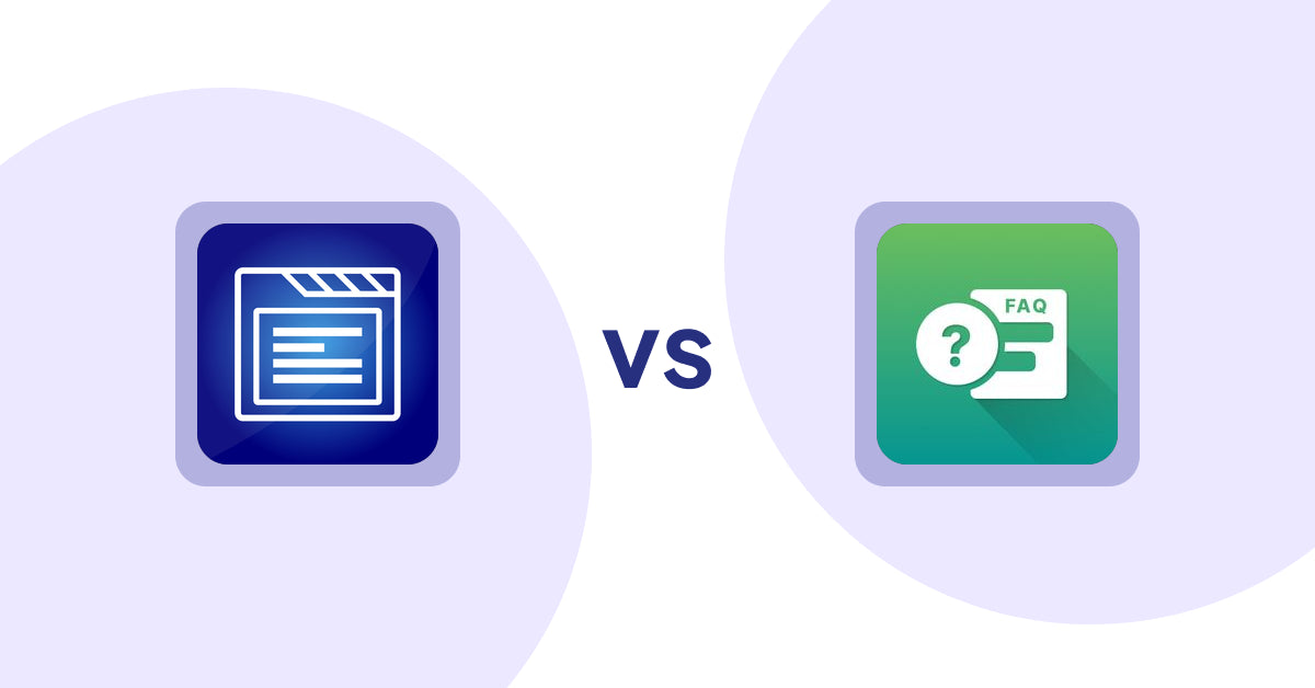 Shopify Product Display Apps: My Tabs 2.0 vs FAQ Expert: Product FAQ