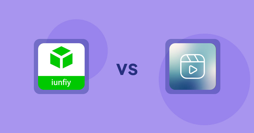 Shopify Product Display Apps: iunfiy • Related Products vs. Reelify ‑ Shoppable Reel Video