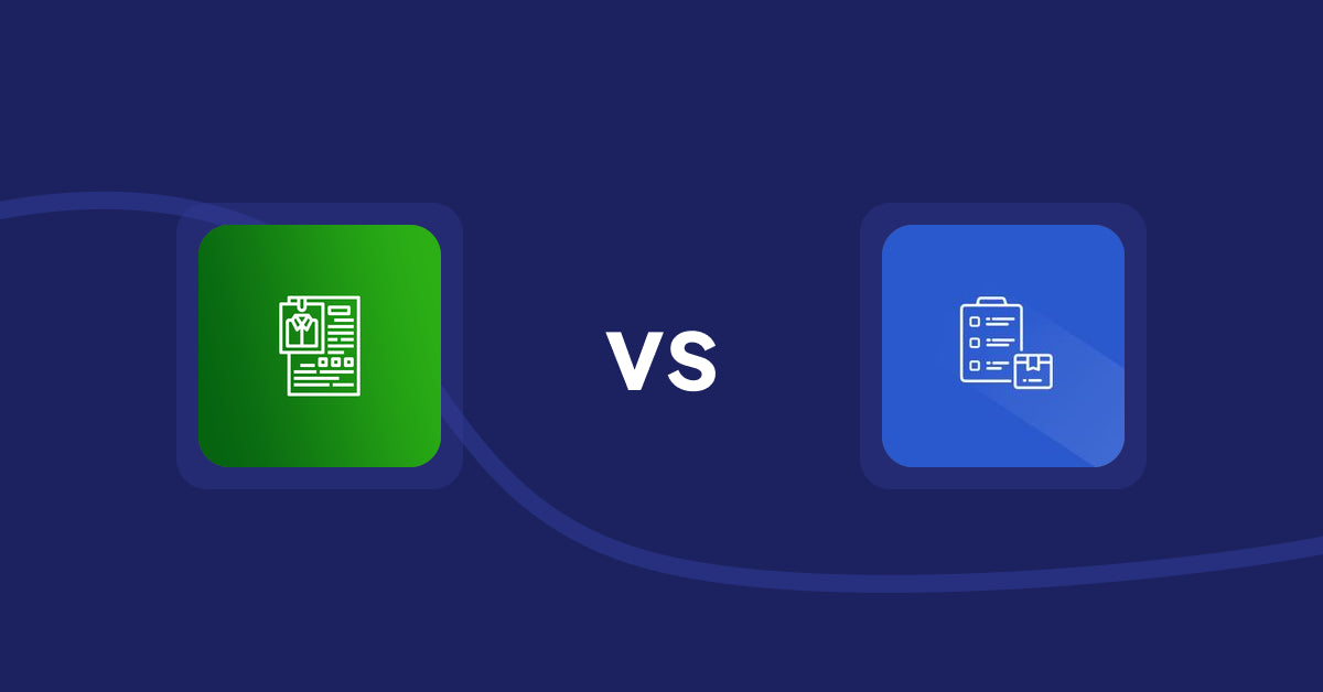 Shopify Product Display Apps: OC Product Size Chart vs Addify ‑ Products Table List