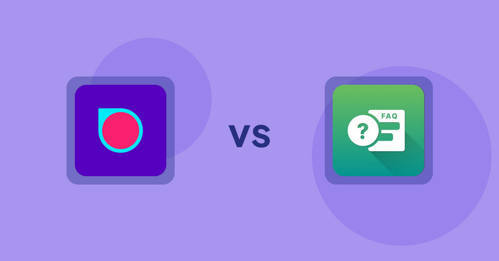 Shopify Product Display Apps: Spotlight: Video Loops vs FAQ Expert: Product FAQ