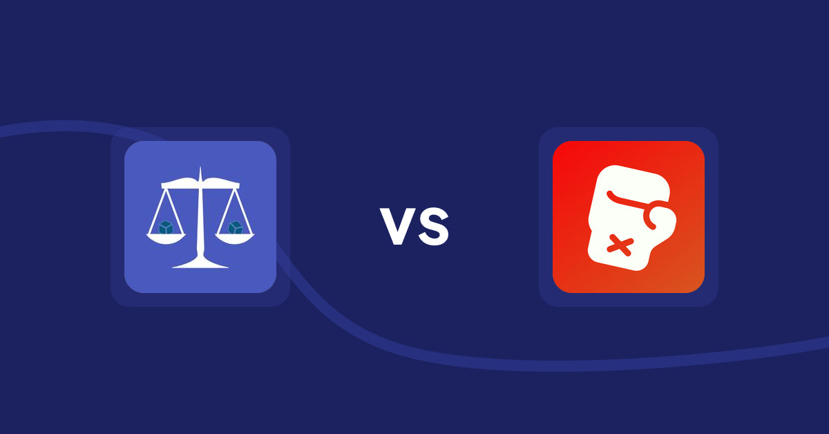 Shopify Product Display Apps: Equate ‑ Product Compare vs Knockout ‑ Hide Out Of Stock