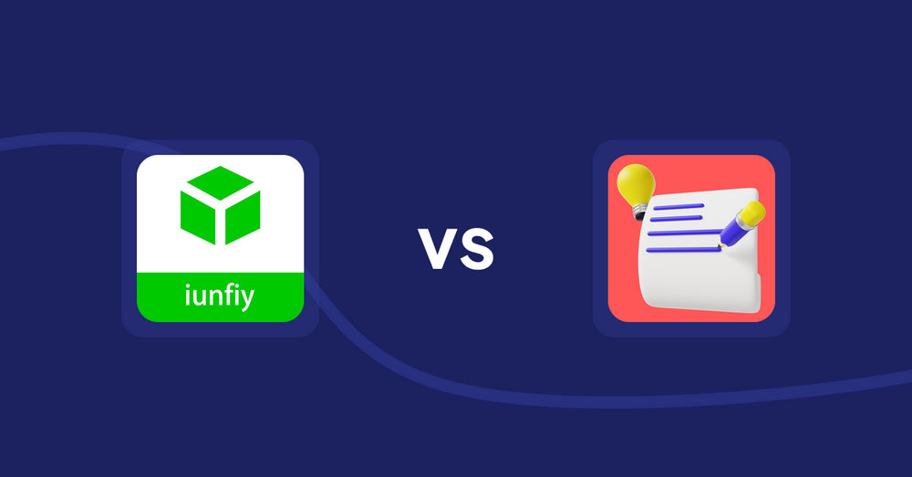 Shopify Product Display Apps: iunfiy • Related products vs Wordo ‑ ChatGPT AI Description