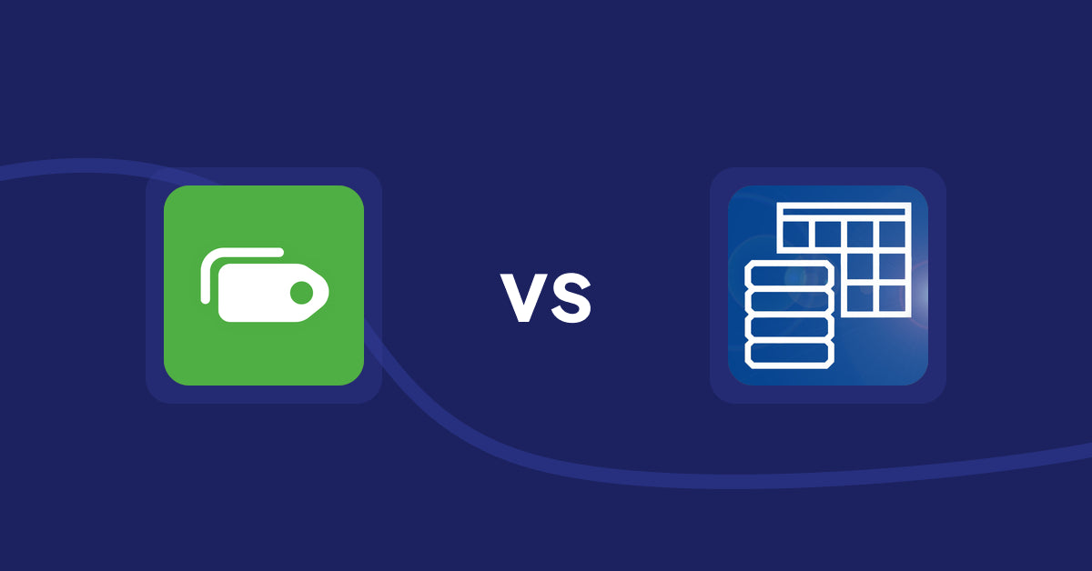 Shopify Metafield Apps: Power Tools Bulk Edit Tags vs TablePress ‑ Data Tables