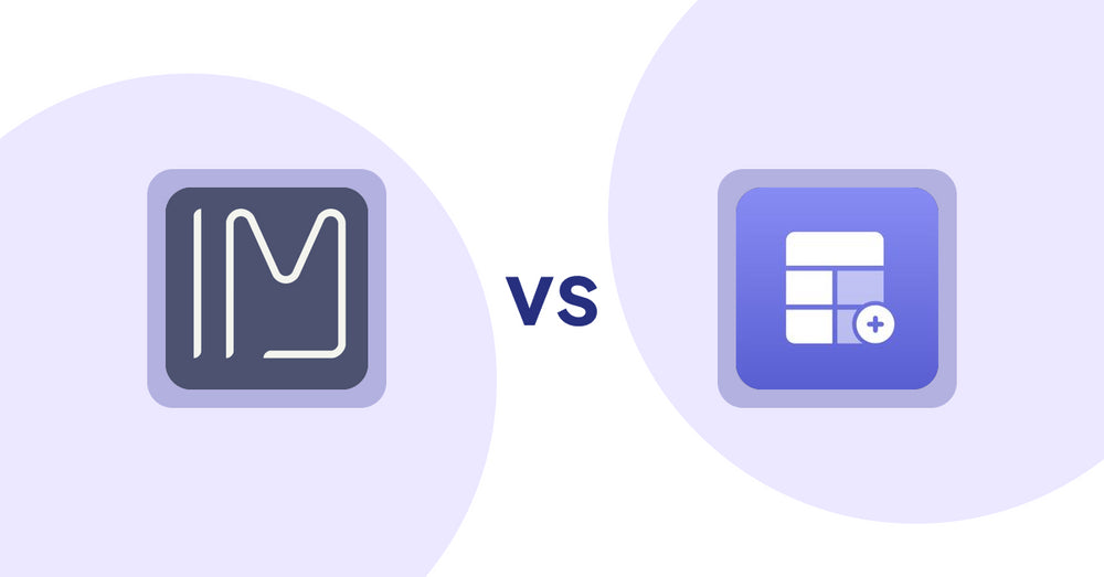 Shopify Product Display Apps: Imersian ‑ Interior Visualizer vs. Eazy Specification Tags Table