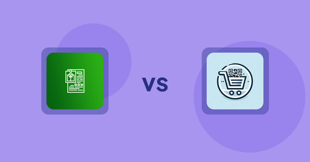 Shopify Product Display Apps: OC Product Size Chart vs QR Cartify