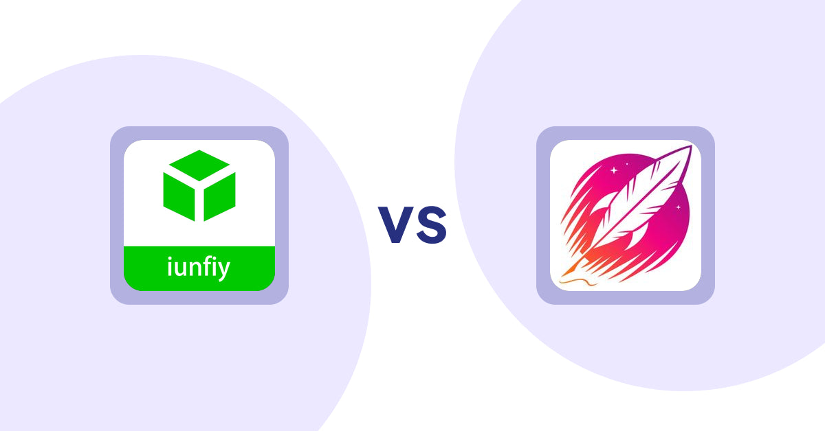 Shopify Product Display Apps: iunfiy • Related Products vs Wordsmith: Content Generator