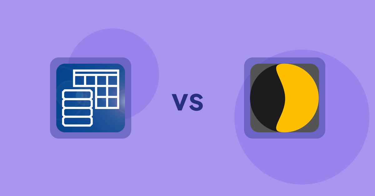 Shopify Metafield Apps: TablePress ‑ Data Tables vs Metafy