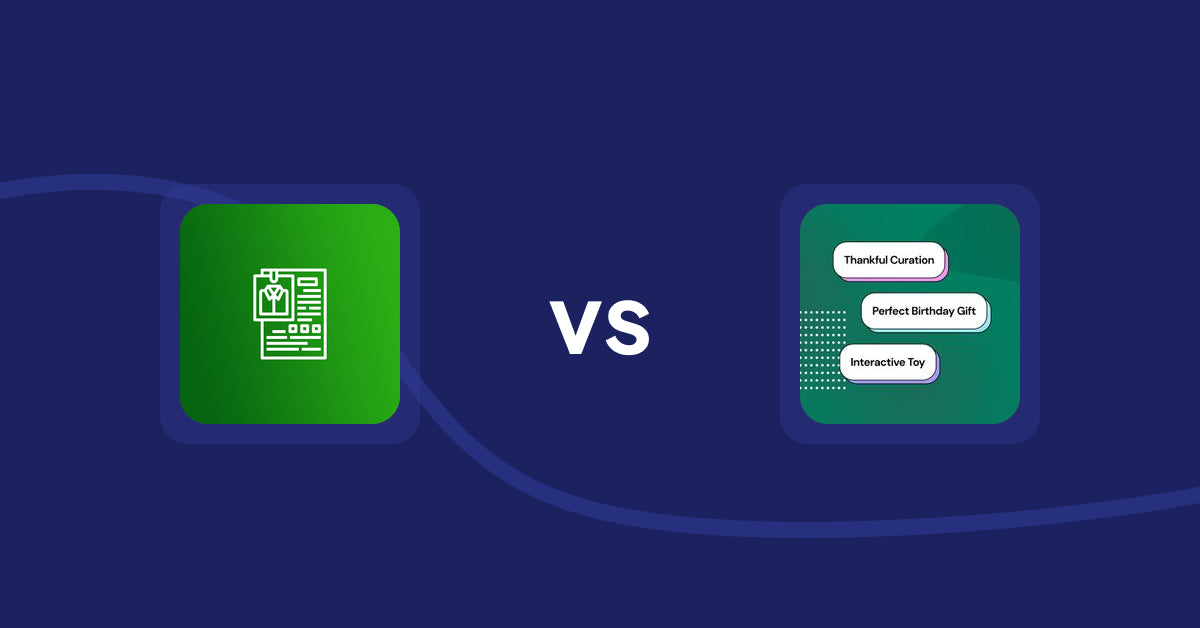 Shopify Product Display Apps: OC Product Size Chart vs FeatureFrame ‑ Pretty Product