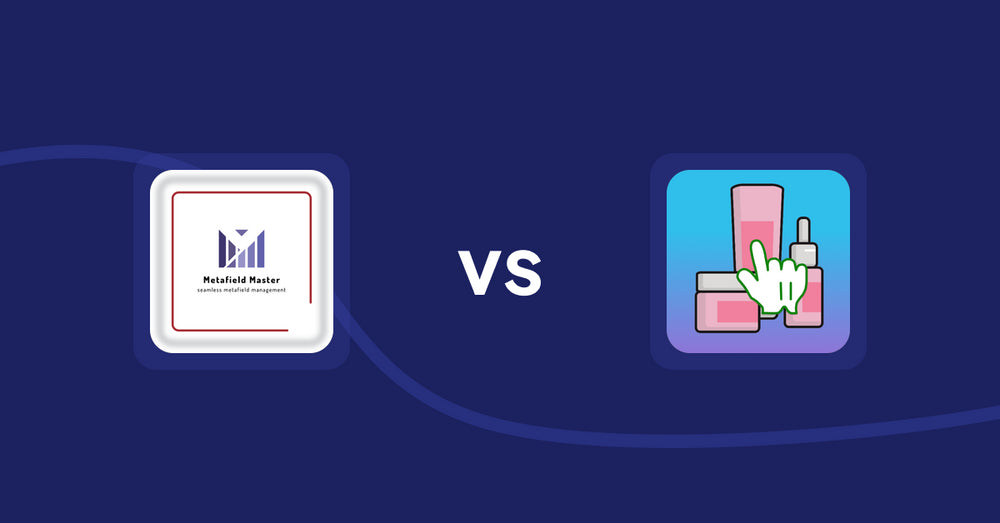 Shopify Metafield Apps: Metafield Master vs Clickable Ingredients: Seetext