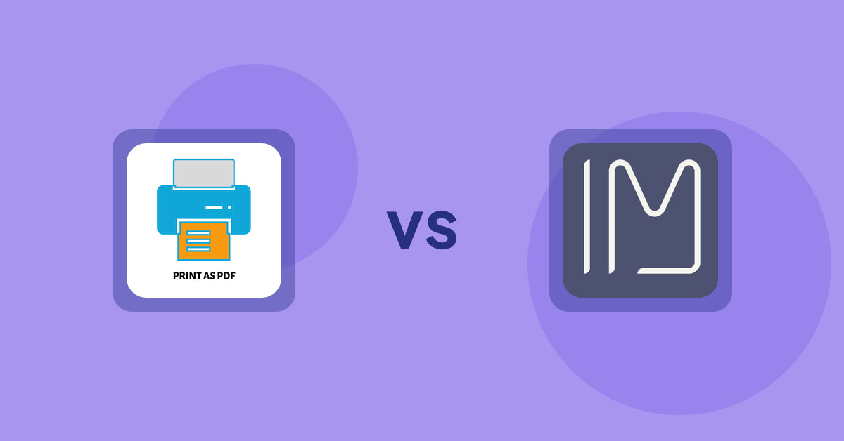 Shopify Product Display Apps: LitPDP ‑ Print as PDF vs Imersian ‑ Interior Visualizer