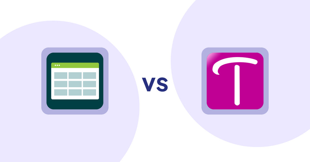 Shopify Product Display Apps: Product Table vs WS Transparency