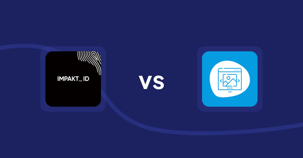 Shopify Product Display Apps: IMPAKT ID: Fashion CO2 Tracker vs Quick Product Navigator Slide