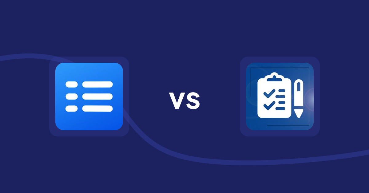 Shopify Metafield Apps: Easy Specification Table vs All in One Metafields