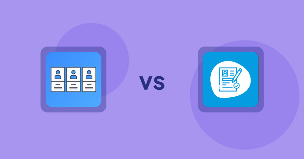 Shopify Metafield Apps: POWR: About Us | Team Profile vs Extendons Registration Fields