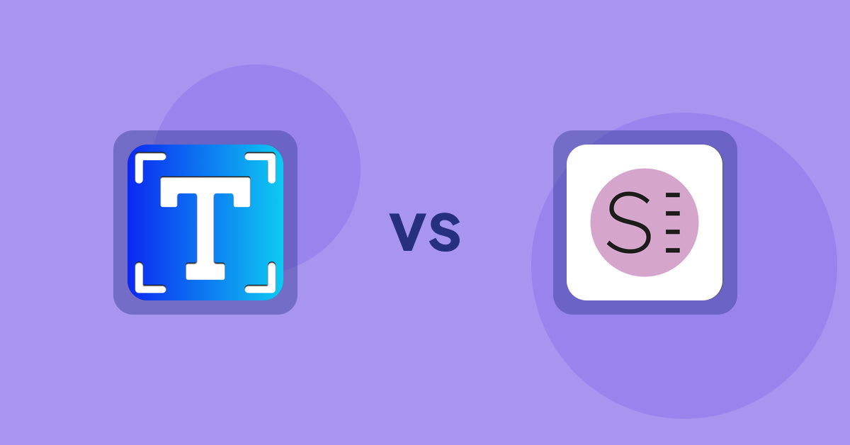 Shopify Metafield Apps: Textbox & Textfield by Textify vs SizeMe