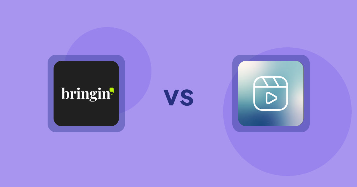 Shopify Product Display Apps: Bringin vs Reelify ‑ Shoppable Reel Video