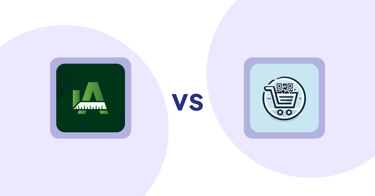 Shopify Product Display Apps: Easy Size Chart by Akeans vs QR Cartify