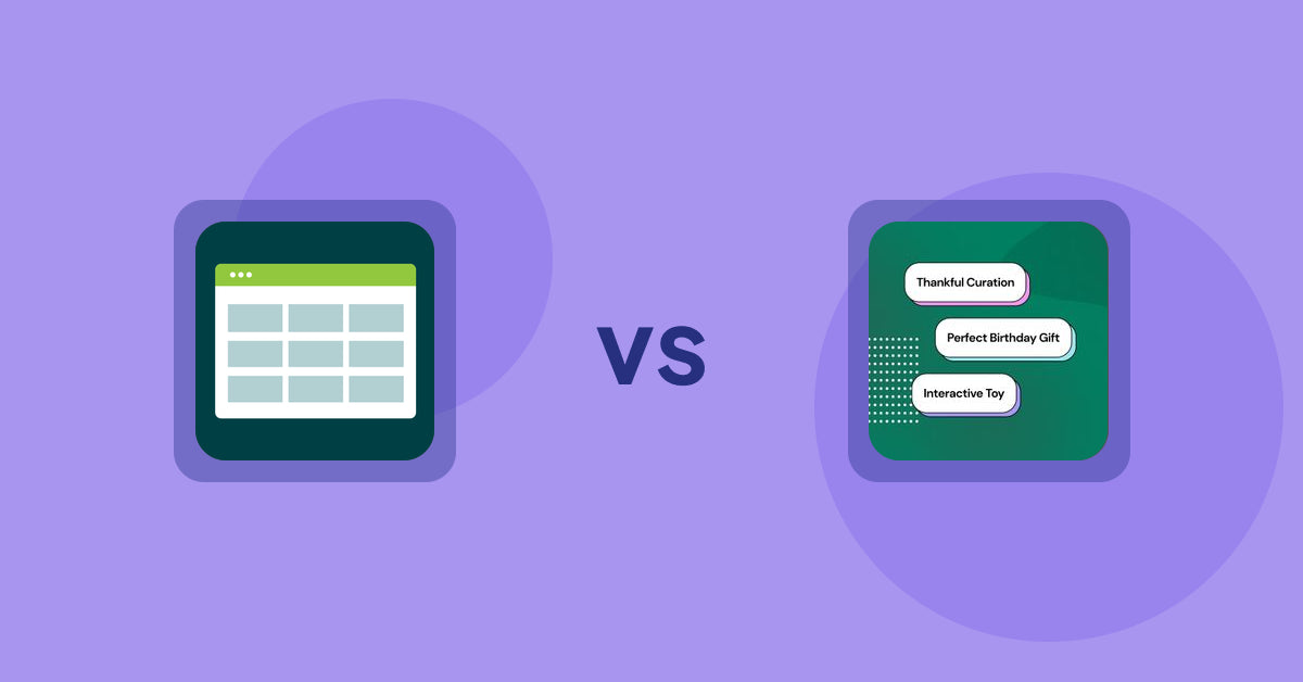 Shopify Product Display Apps: Product Table vs FeatureFrame - Pretty Product