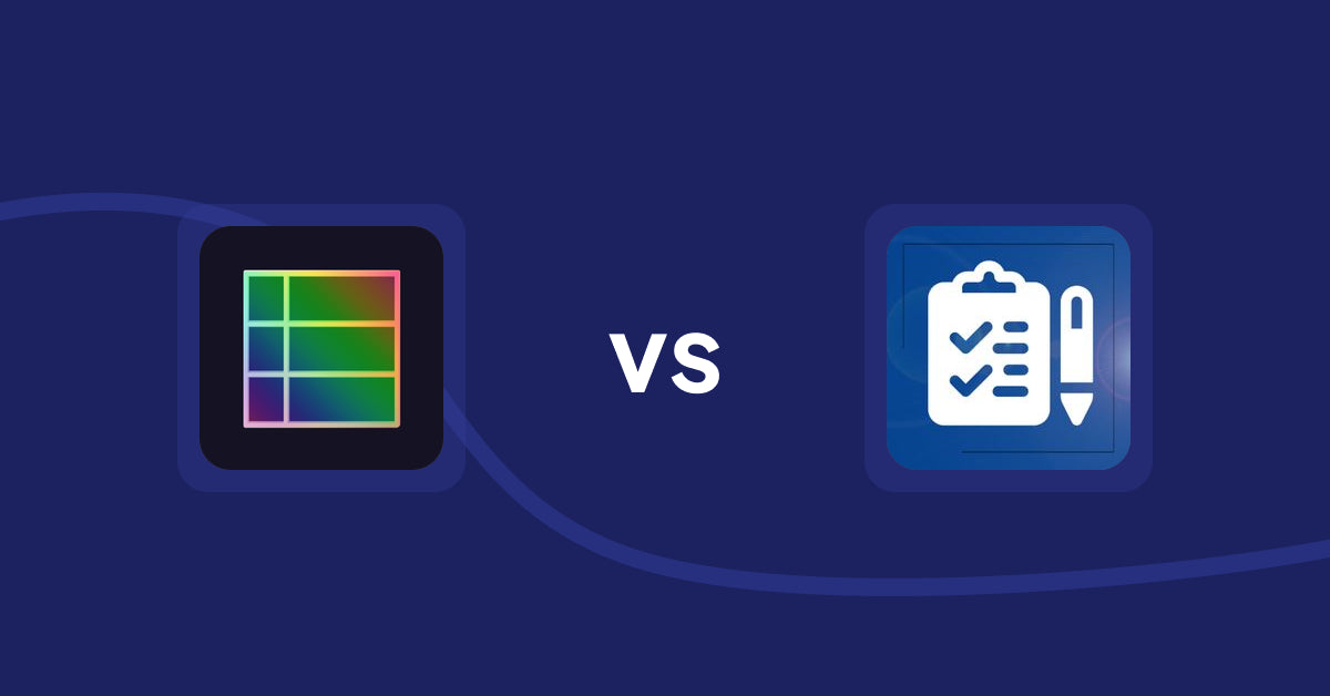 Shopify Metafield Apps: TableFlow Specification Table vs. All in One Metafields