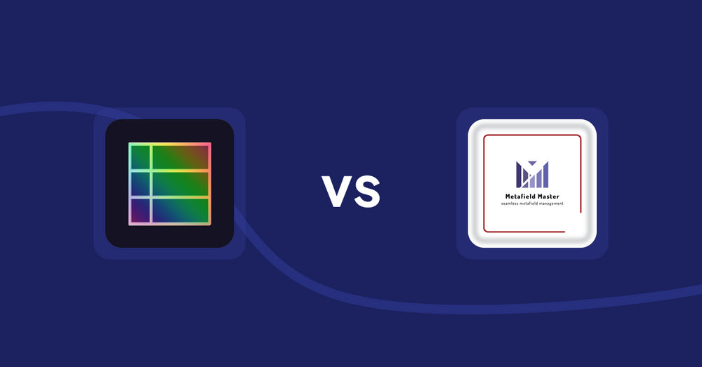 Shopify Metafield Apps: TableFlow Specification Table vs Metafield Master