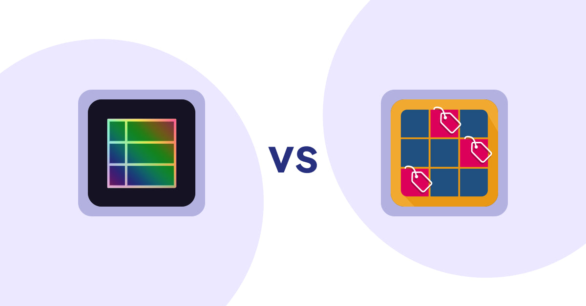 Shopify Metafield Apps: TableFlow Specification Table vs [Soledis]HighlightsCollections