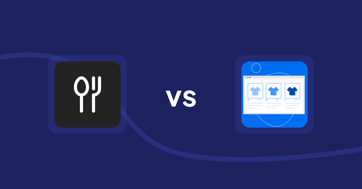 Shopify Product Display Apps: ServeUp ‑ Restaurant Menu vs Hura Product Showcase Builder