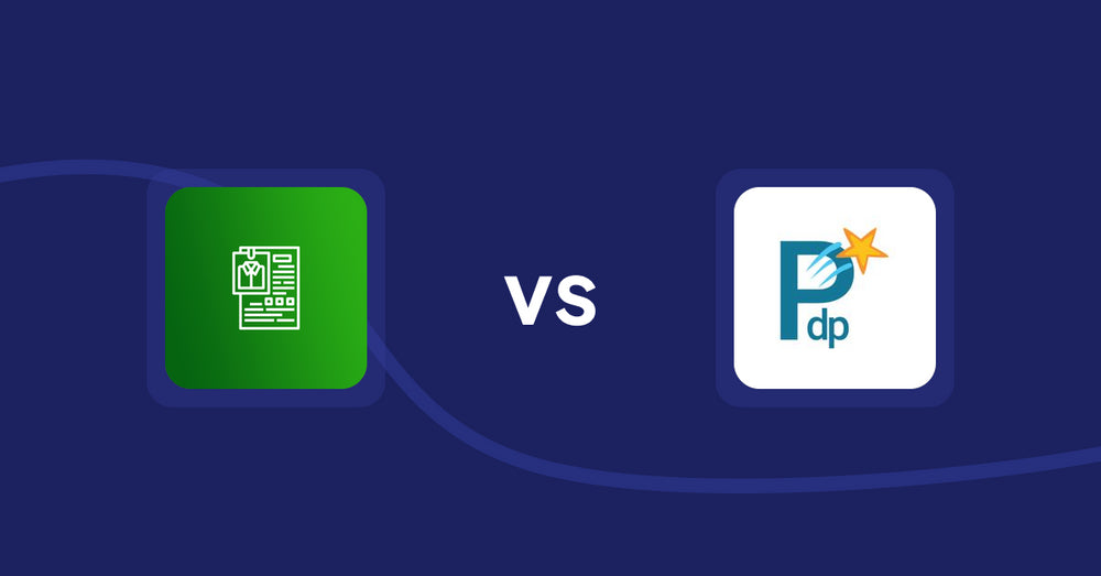 Shopify Product Display Apps: OC Product Size Chart vs PDP Star