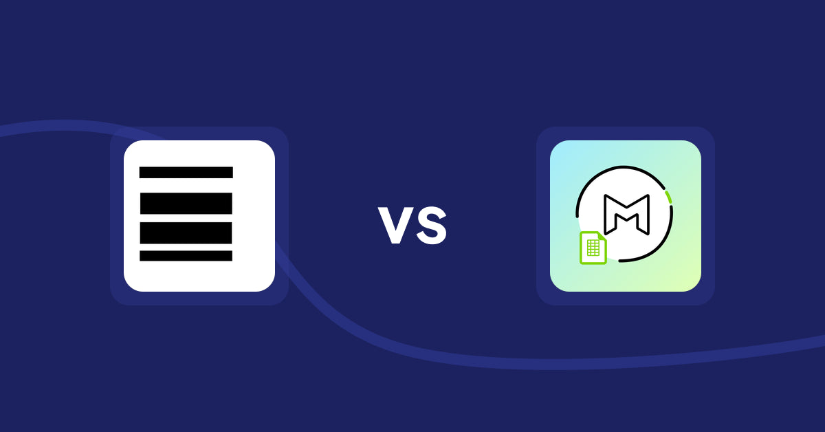 Shopify Metafield Apps: Meta fields editor vs Mport ‑ Bulk Metafield Import