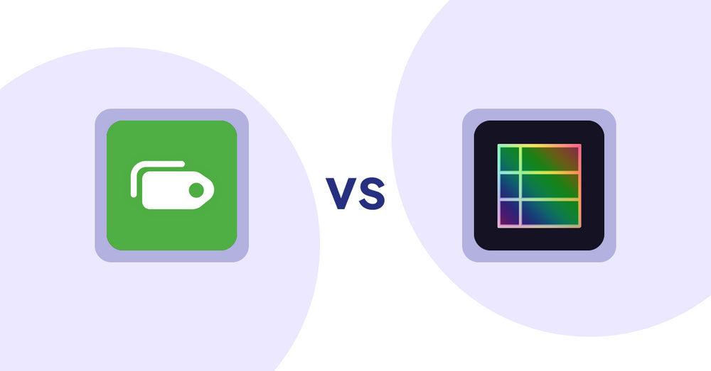 Shopify Metafield Apps: Power Tools Bulk Edit Tags vs TableFlow Specification Table