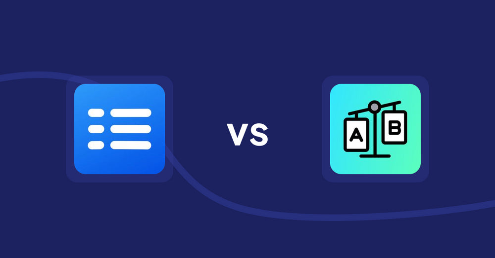 Shopify Metafield Apps: Easy Specification Table vs Spec & Compare