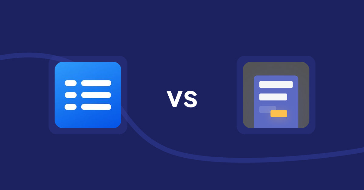 Shopify Metafield Apps: Easy Specification Table vs Airfields