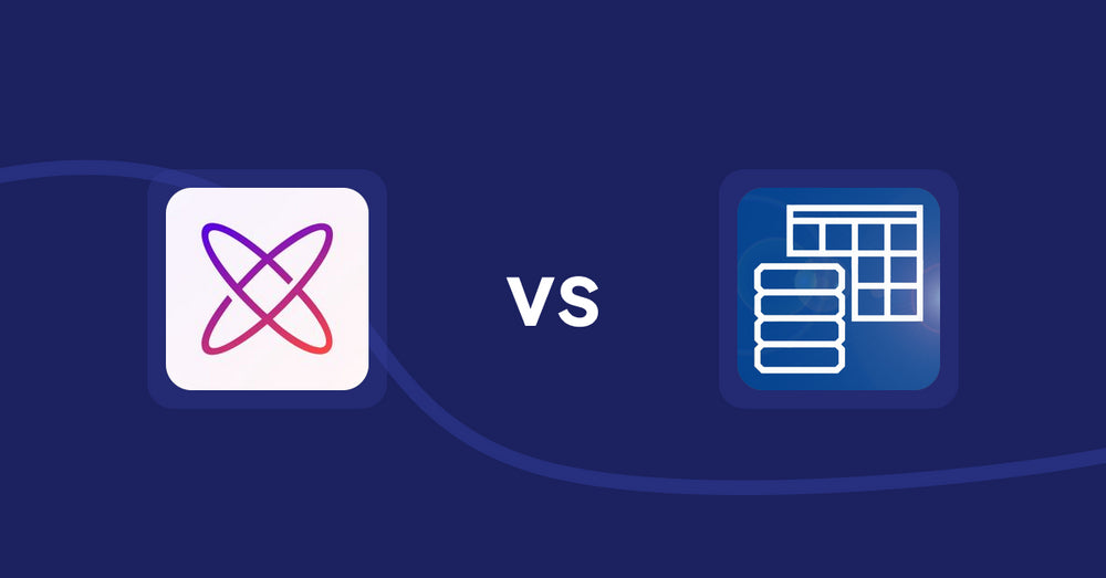 Shopify Metafield Apps: Helium Customer Fields vs TablePress ‑ Data Tables