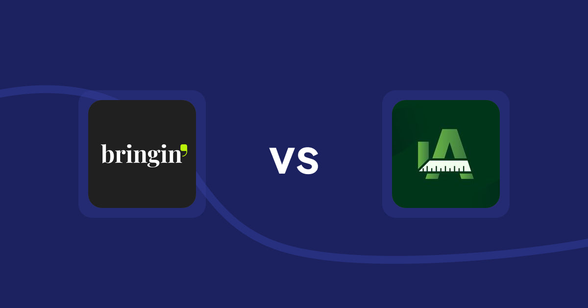 Shopify Product Display Apps: Bringin vs Easy Size Chart by Akeans