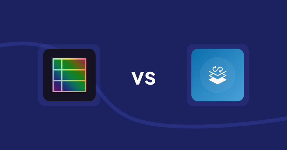 Shopify Metafield Apps: TableFlow Specification Table vs Seota In/Out Meta Data