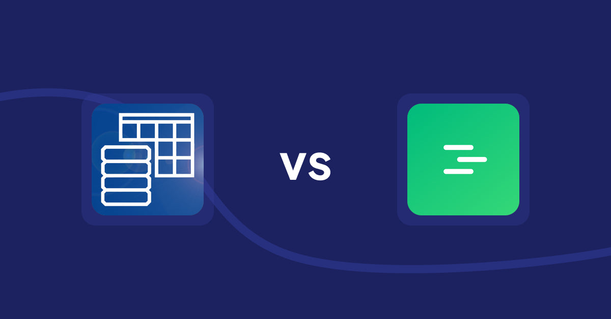 Shopify Metafield Apps: TablePress ‑ Data Tables vs Better Blog Comments